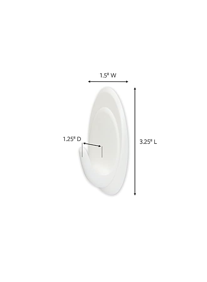 Command 17086Qes Quartz Race Hook Holds 1.3 Kg. Each Hook White Color. 2 Hooks And 4 Strips/Pack Decorate Damage Free - Image 4