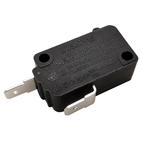 HiQltyla Microwave Oven Door Switch Replacement Part, 16A 125VAC, KW3AT-16 (Downward Compatible with KW3A-16), Normally Closed - 1Pc - Image 1