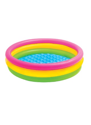 Vinyl Inflatable Three-Ring Sunset Glow Kiddie Pool Multicolor 136 L 57412 - pzsku/Z82CA08A68D796AB96D86Z/45/_/1705842442/014a44c8-556a-4430-b507-ada9118b7b32