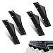 Dogary 4 PCS Car Lower Bumper Lip Diffuser Antiscratch Triangularshape Bumper Lip Splitter with Screw Exterior Rear Canards Fins Spoiler Canards Kit Universal for Most Cars Black - Image 2