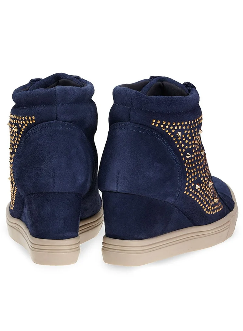 Via Marte Studded Wedge Sneaker