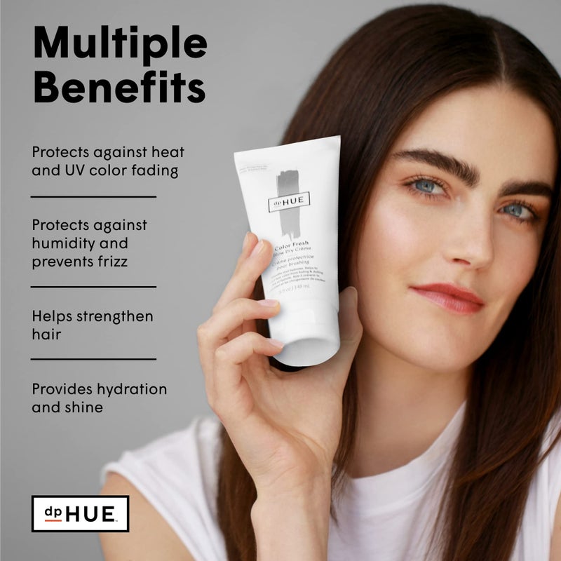 dpHUE Color Fresh Blow Dry Creme - 5 oz - Hydrates, Adds Shine & Protects Against Heat Damage - With Argan Oil & Shea Butter - For All Hair Types - Color Safe - Image 2