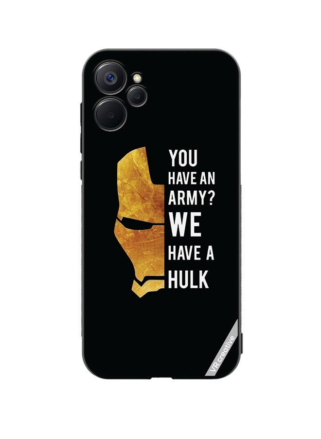 VR CREATIVE Protective Case Cover For Realme 9i 5G Hulk Caption Design Multicolour - Image 1