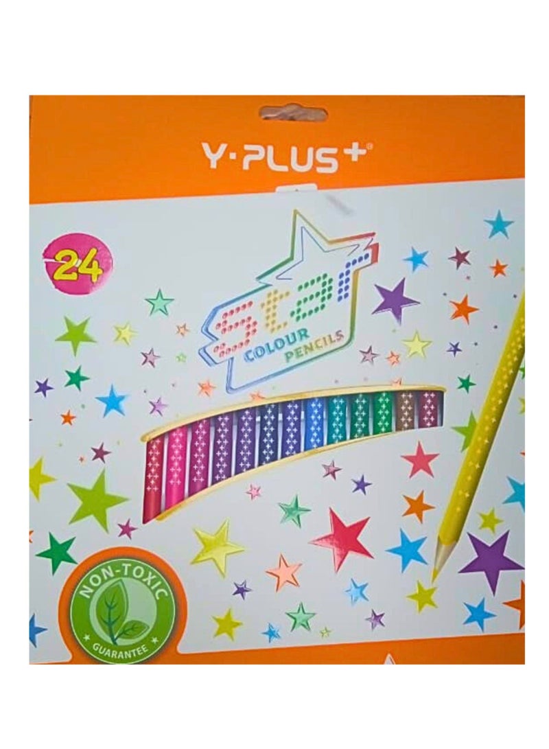 YPlus Color Pencil Star (Pack of 24 Pieces) - Image 2