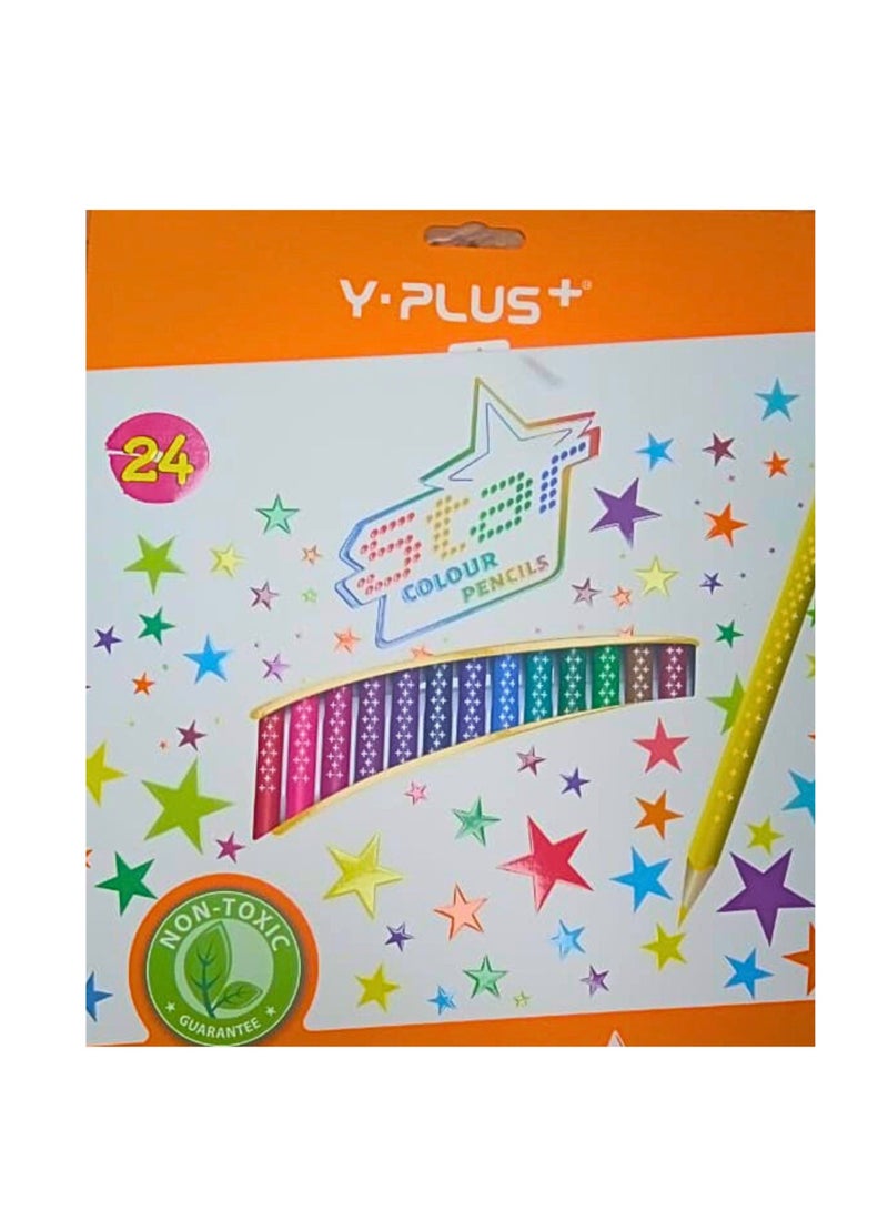 YPlus Color Pencil Star (Pack of 24 Pieces) - Image 3