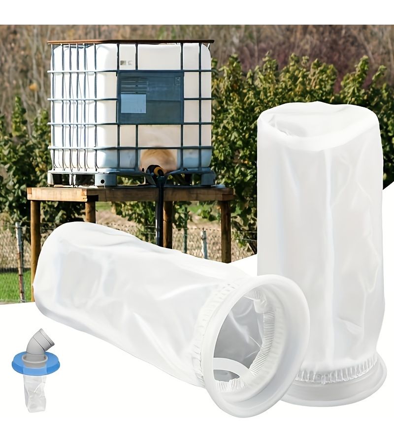 1pc Durable Nylon Filter Screen for IBC Water Tanks Easy Install Fish Friendly Rainwater Collection Cover With Ventilation Ideal for Garden Home Use - Image 1