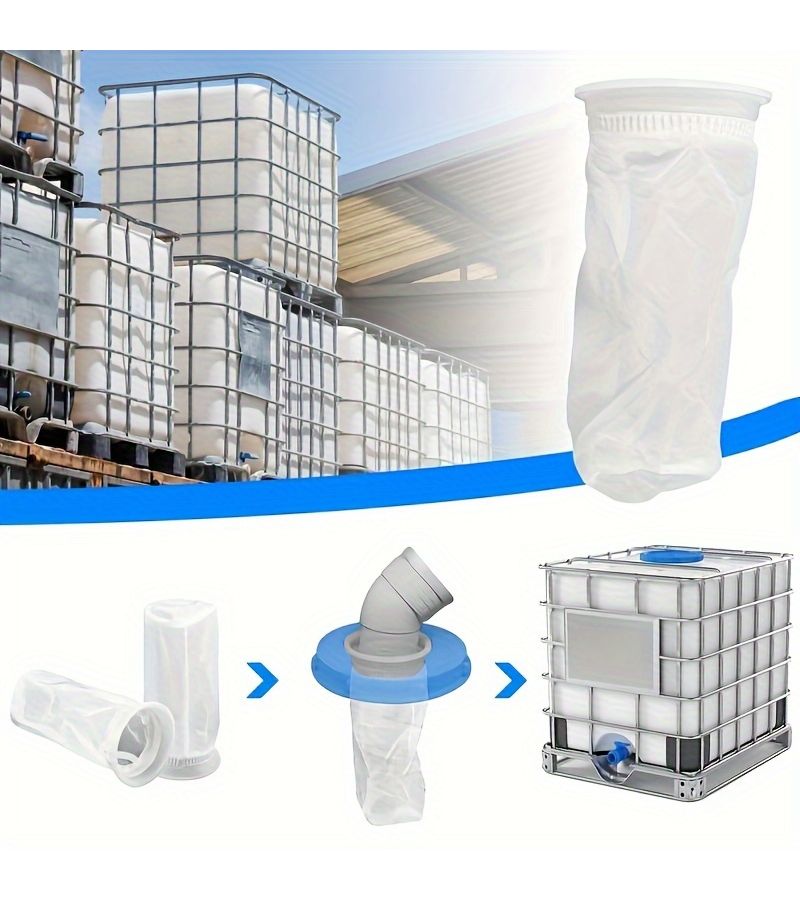 1pc Durable Nylon Filter Screen for IBC Water Tanks Easy Install Fish Friendly Rainwater Collection Cover With Ventilation Ideal for Garden Home Use - Image 2