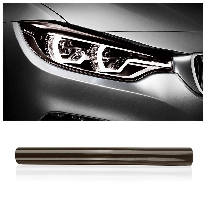 wedfish 12 X 48inch Car Light Tint Film CuttableStretchability Car Headlight Taillight Fog Light Vivid Vinyl Wrap ProtectorNonMarking SelfAdhesive Decals Car Decor Light Black - Image 3
