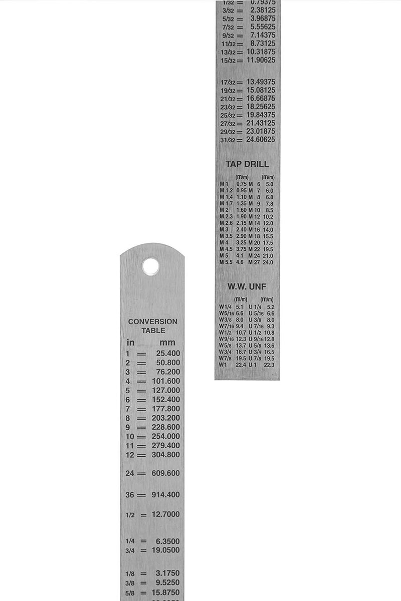 EISCO مسطرة جروز من الفولاذ المقاوم للصدأ (30 سم) مقياس قياس دقيق، قراءة أفقية عكسية، متدرجة بالملم/سم، أداة هندسية ورسمية متينة للمدرسة، المكتب، الورشة والأعمال اليدوية - Image 4
