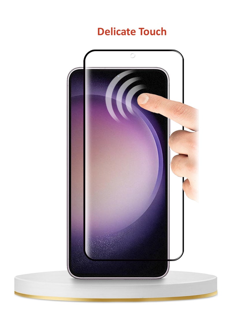 Wtech Tempered Glass Full Glue Curved Screen Protector For Samsung Galaxy S23 5G Clear - Image 2