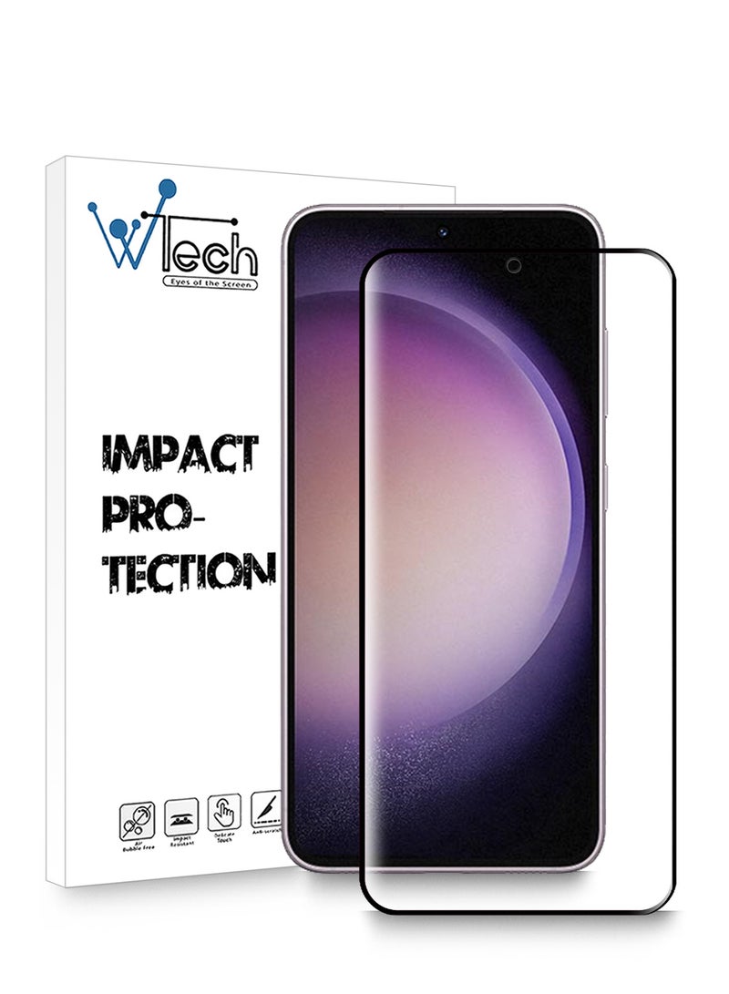 Wtech Tempered Glass Full Glue Curved Screen Protector For Samsung Galaxy S23 5G Clear - Image 1
