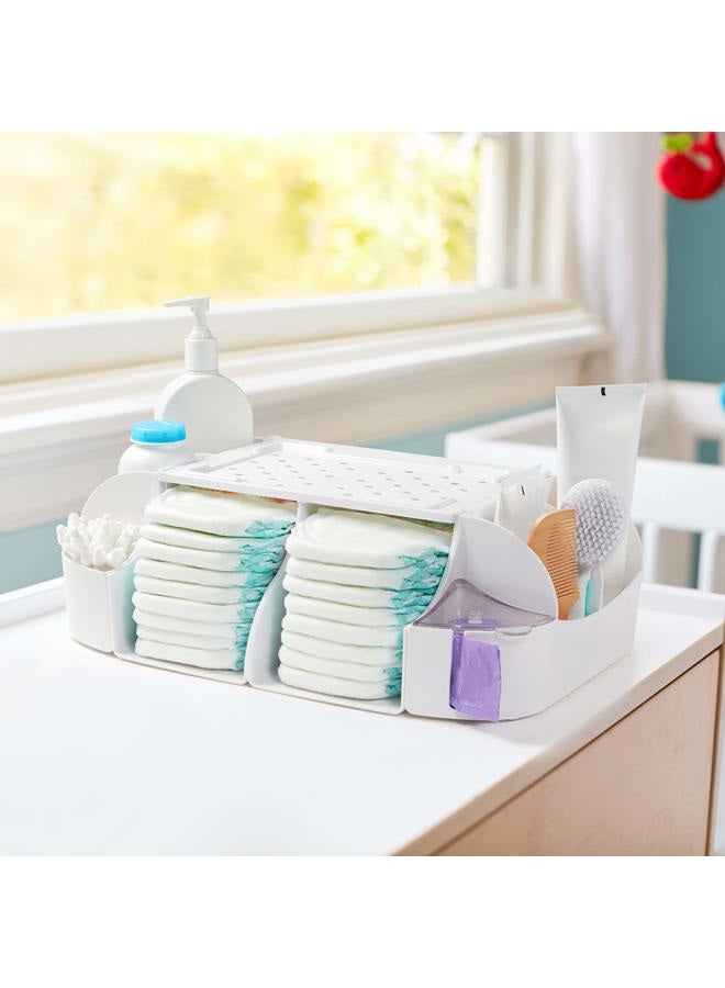 Munchkin ® Diaper Change Organizer, Green/white - Image 3