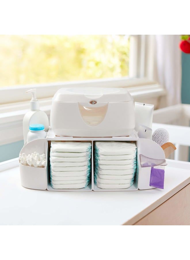 Munchkin ® Diaper Change Organizer, Green/white - Image 2