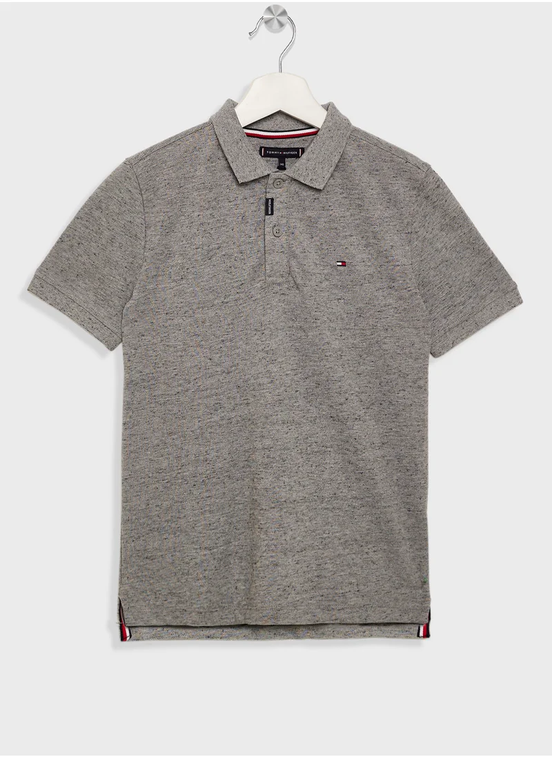 TOMMY HILFIGER MONOTYPE MELANGE REGULAR POLO SS