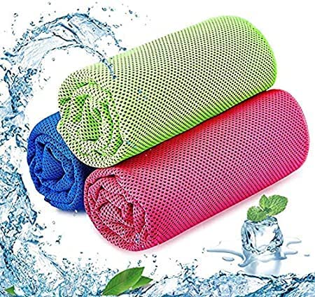 kunya® Microfiber Skin Friendly Instant Cooling Towel 1pc for Sports, Workout, Fitness, Gym, Yoga, Dance & Outdoor Sports Quick Dry Super Absorbent Breathable Soft Bath Towel - Image 1