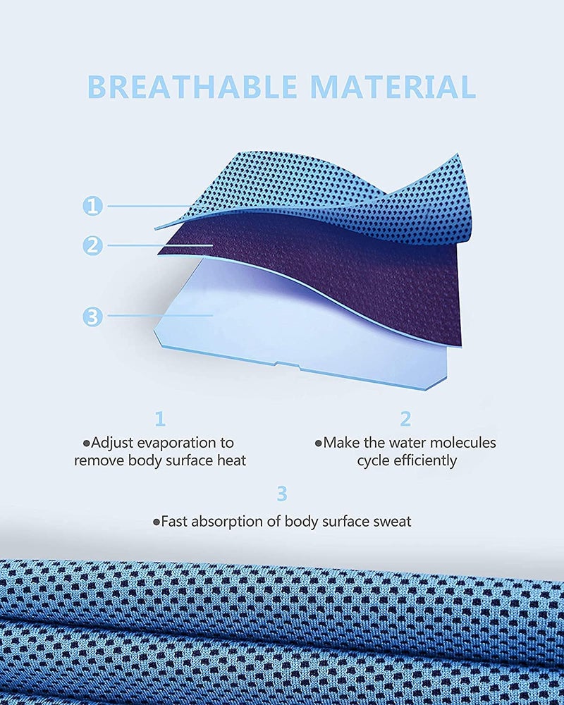 kunya® Microfiber Skin Friendly Instant Cooling Towel 1pc for Sports, Workout, Fitness, Gym, Yoga, Dance & Outdoor Sports Quick Dry Super Absorbent Breathable Soft Bath Towel - Image 3