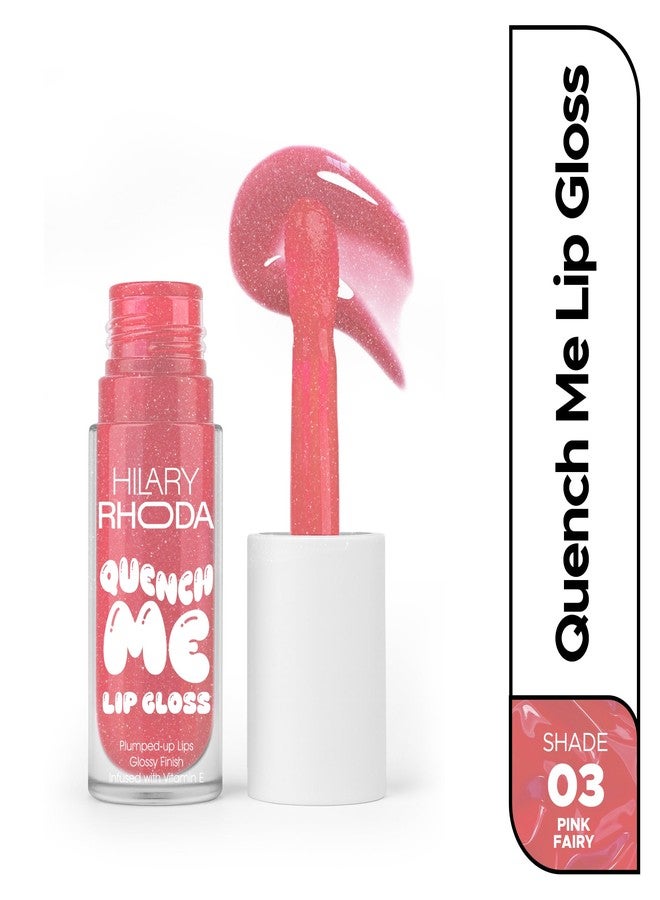 Hilary Rhoda Quench Me Lip Gloss | Clear & tinted lip gloss | Nourishing & Hydrating | Sheer Coverage | Lip Gloss for Women | Hydrating & High Shine | Lightweight & Non-Sticky - 4ml (Pink Fairy - Shade 03) - Image 2