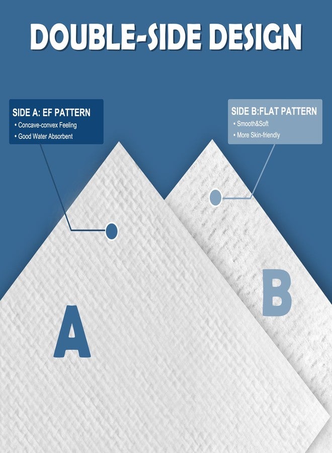 Happy Will Thick Face Towels Disposable, 100% Cotton Biodegradable Facial Wipes, Ultra Soft Face Towels for Drying, Face Towelettes Disposable Multi-Purpose for Cleansing, Skincare and Makeup Remover, 4 Pack - Image 3