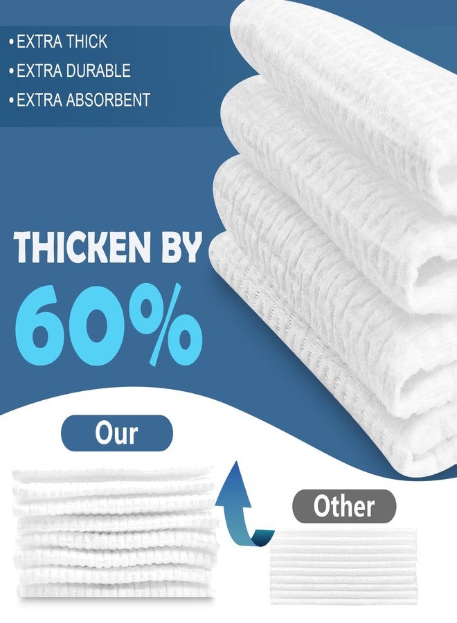 Happy Will Thick Face Towels Disposable, 100% Cotton Biodegradable Facial Wipes, Ultra Soft Face Towels for Drying, Face Towelettes Disposable Multi-Purpose for Cleansing, Skincare and Makeup Remover, 4 Pack - Image 2