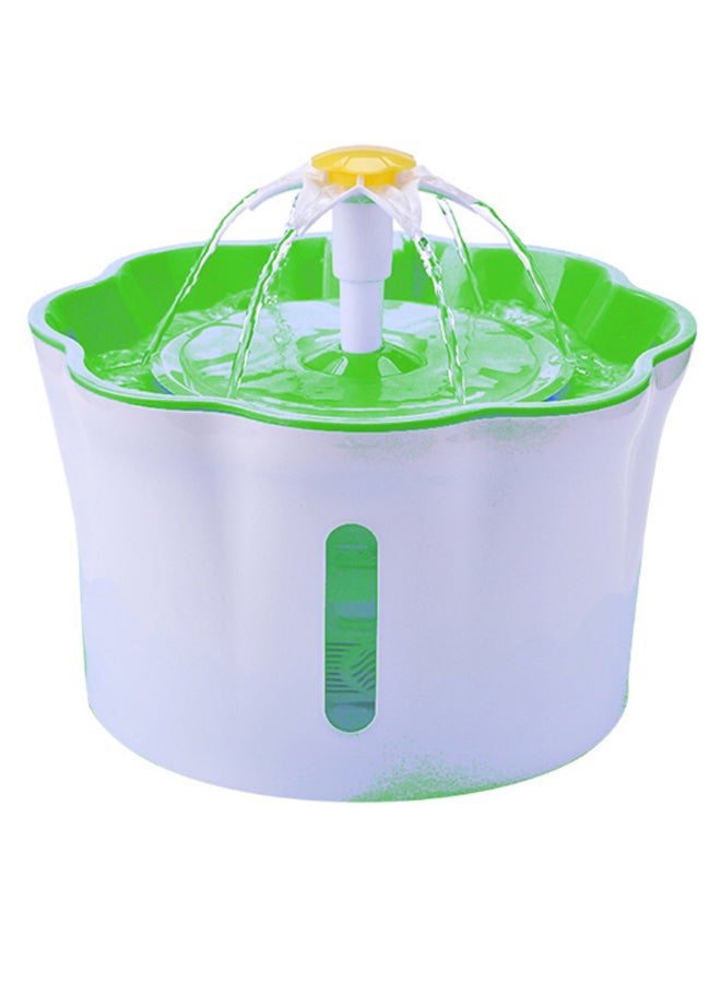 إسكدنيا نافورة مياه شرب كهربائية للحيوانات الأليفة أخضر/أبيض/أصفر - Image 2