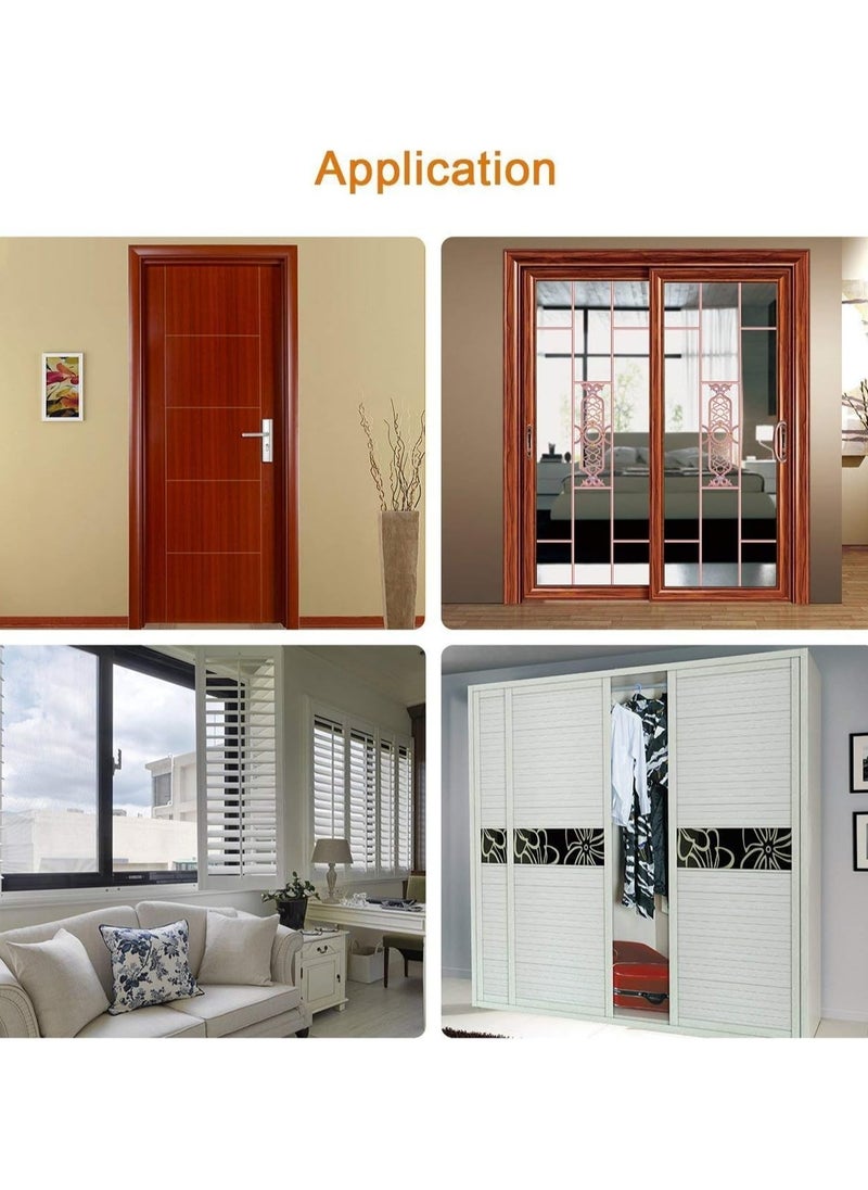 Foam Weather Seal Strip for Sliding Windows, Doors Frame Side, Pile Self Adhesive Window Seal Tape for Door Draft Stopper, SoundProof Winter Insulation,  10M, Coffee