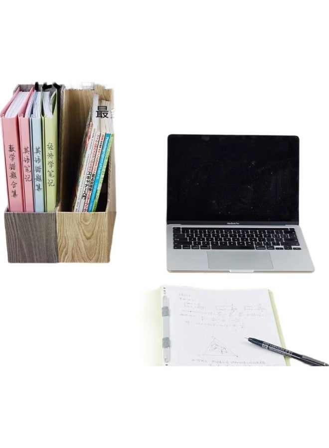 Makino Student Office Two-Hole File Folder, Document Organizer, Report Holder, Exam Paper Binder, File Organizer, A4 Size, Blue, Pack Of 5 - Image 1