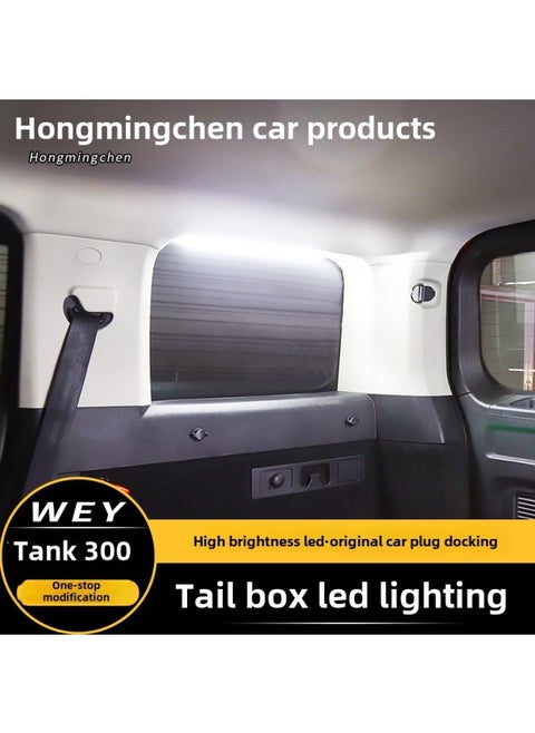 Tank 300 Trunk Lamp Modified Interior Tail Box Side Window Lamp LED Lighting Highlight Strip Special Accessories-Color:Tank 300 Rear Trunk Led Lighting (one On The Left)-Specifications:Standard