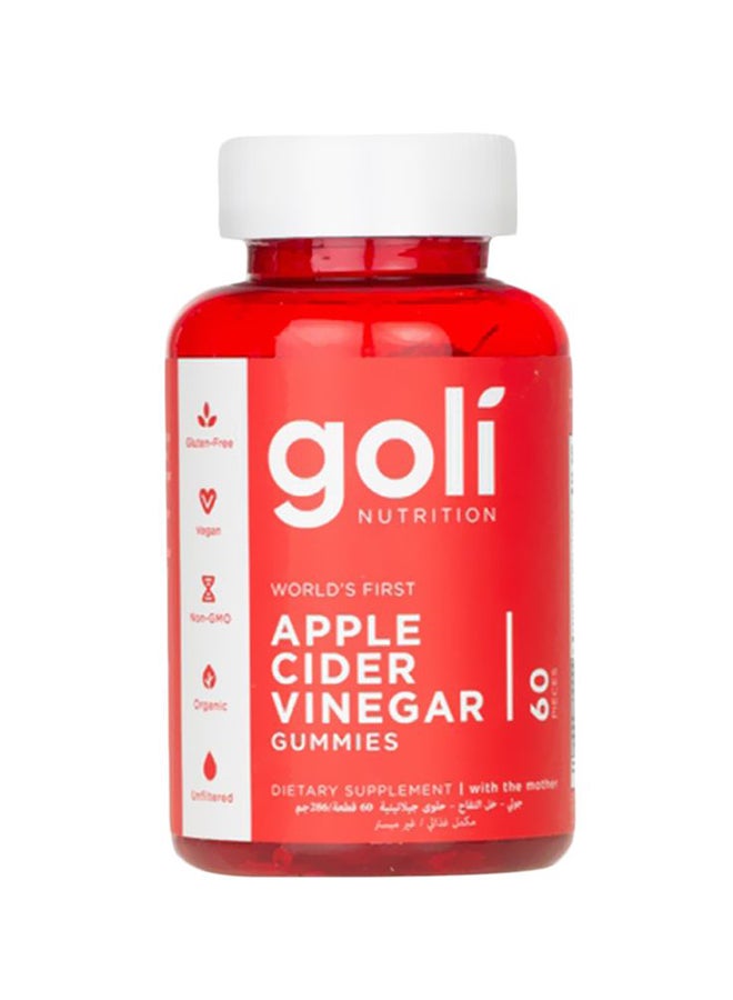 Goli Apple Cider Vinegar Gummies 60'S - Image 1