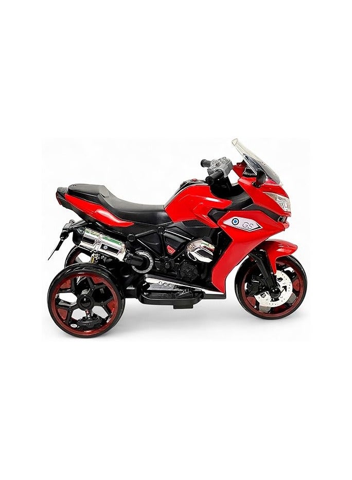 البدر دراجة نارية كهربائية للاطفال من البدر، يمكن الركوب عليها للاولاد والبنات، سيارات العاب مزدوجة قابلة لاعادة الشحن، بطارية 12 فولت ومحركين، مناسبة لعمر 2-8 سنوات، من البدر - Image 2