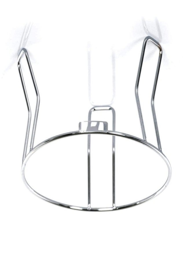 Cheet enterprise 2PCS Stainless Steel Ring Matka Stand | Chrome-Plated Fancy Water Pot & Kitchen Rack | Heavy-Duty Pot Holder for Matka, Plants, Containers | Rust-Proof, Multipurpose Home Organizer - Image 2