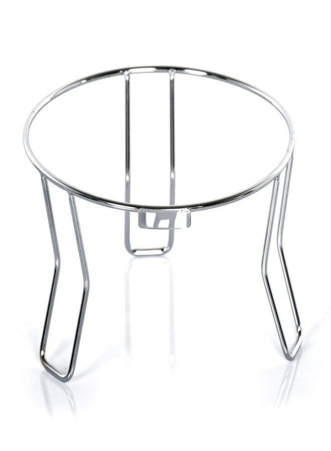 Cheet enterprise 2PCS Stainless Steel Ring Matka Stand | Chrome-Plated Fancy Water Pot & Kitchen Rack | Heavy-Duty Pot Holder for Matka, Plants, Containers | Rust-Proof, Multipurpose Home Organizer - Image 3
