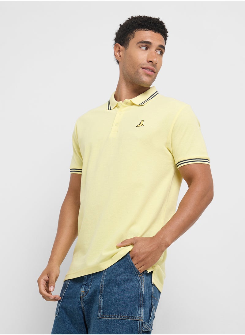 BRAVE SOUL Contrast Polo Shirt  - Image 1