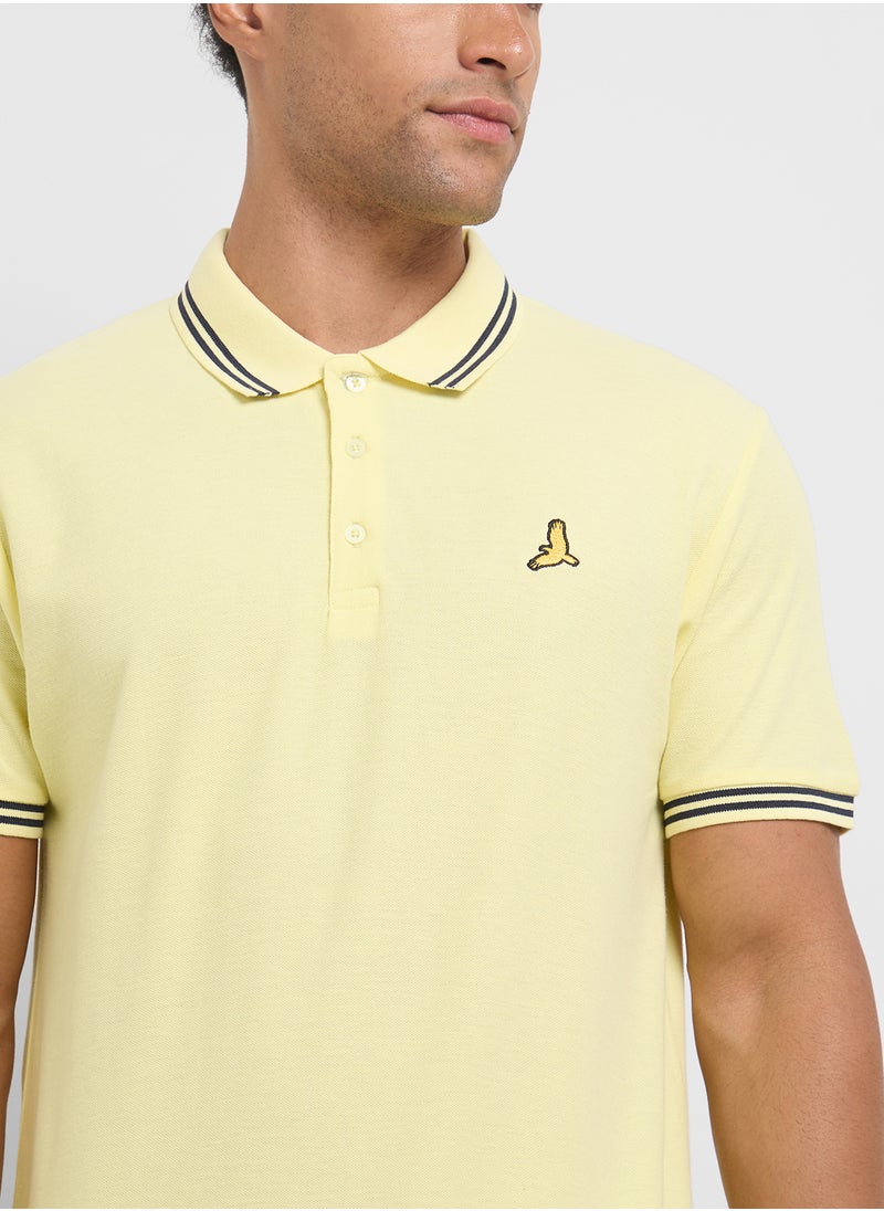 BRAVE SOUL Contrast Polo Shirt  - Image 3
