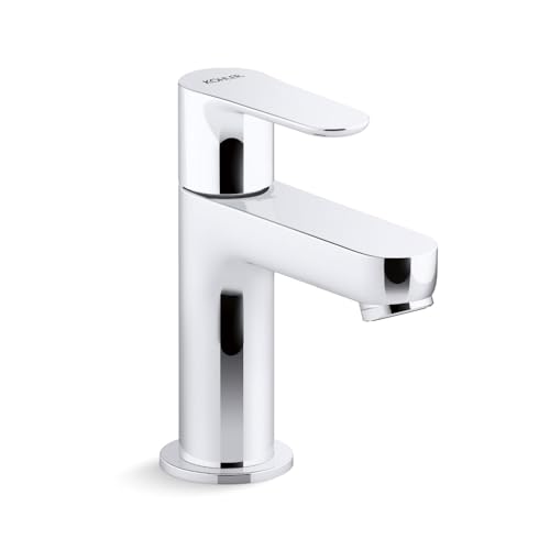 Kohler July Pillar Tap | Bathroom Basin Faucet | Solid Brass Build | Splash-Free Aerator | 50 Year Cartridge Life | Corrosion Resistant | Polished Chrome Finish | 3 Year Warranty - Image 1