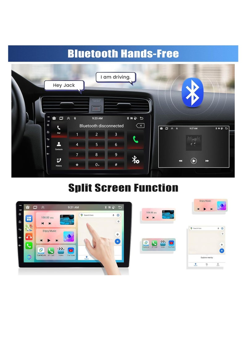 [8 Core 4G+64G] Android 13 Car Stereo for Honda Accord 9th 2.4L 2013-2016,10.1'' Touchscreen Car Radio with Wireless Carplay Android Auto WiFi/GPS,Bluetooth,FM/RDS,SWC+Backup Camera