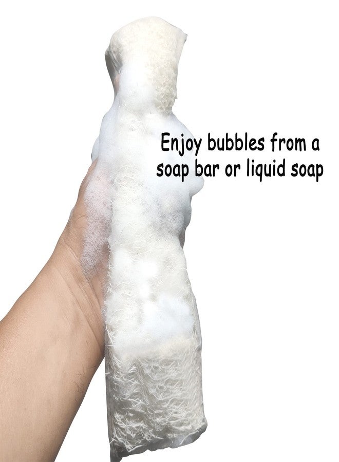 Plai Na Natural Loofah 2 Layers Back Scrubber Sponge Body for Shower Back Exfoliator Exfoliating Scrubber Deep Clean - Image 5