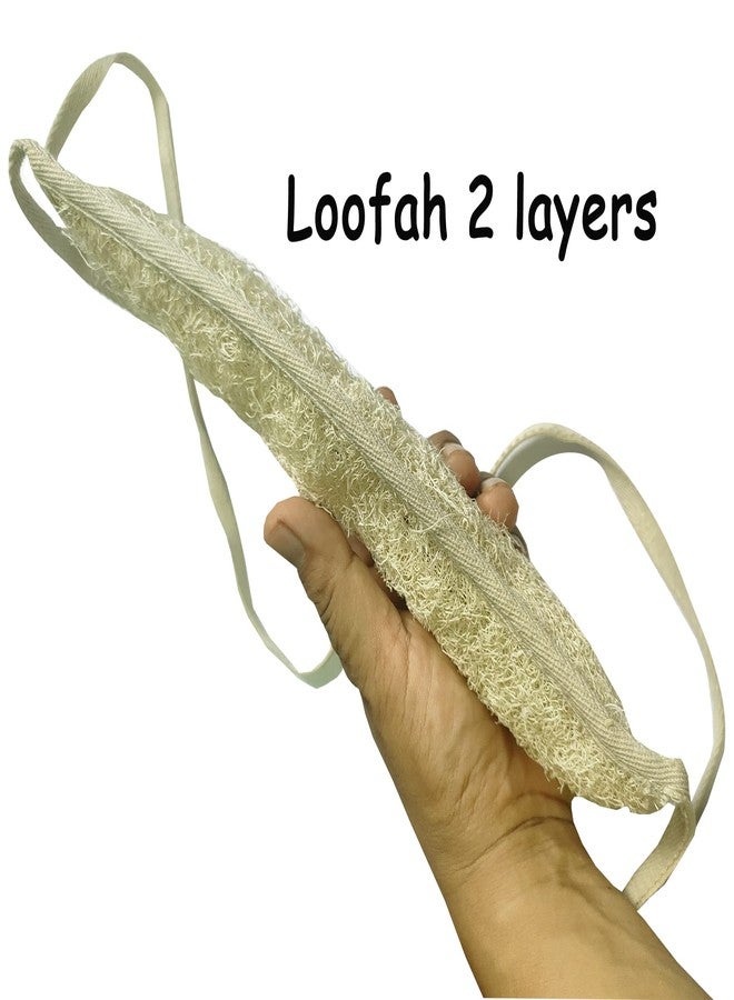 Plai Na Natural Loofah 2 Layers Back Scrubber Sponge Body for Shower Back Exfoliator Exfoliating Scrubber Deep Clean - Image 3