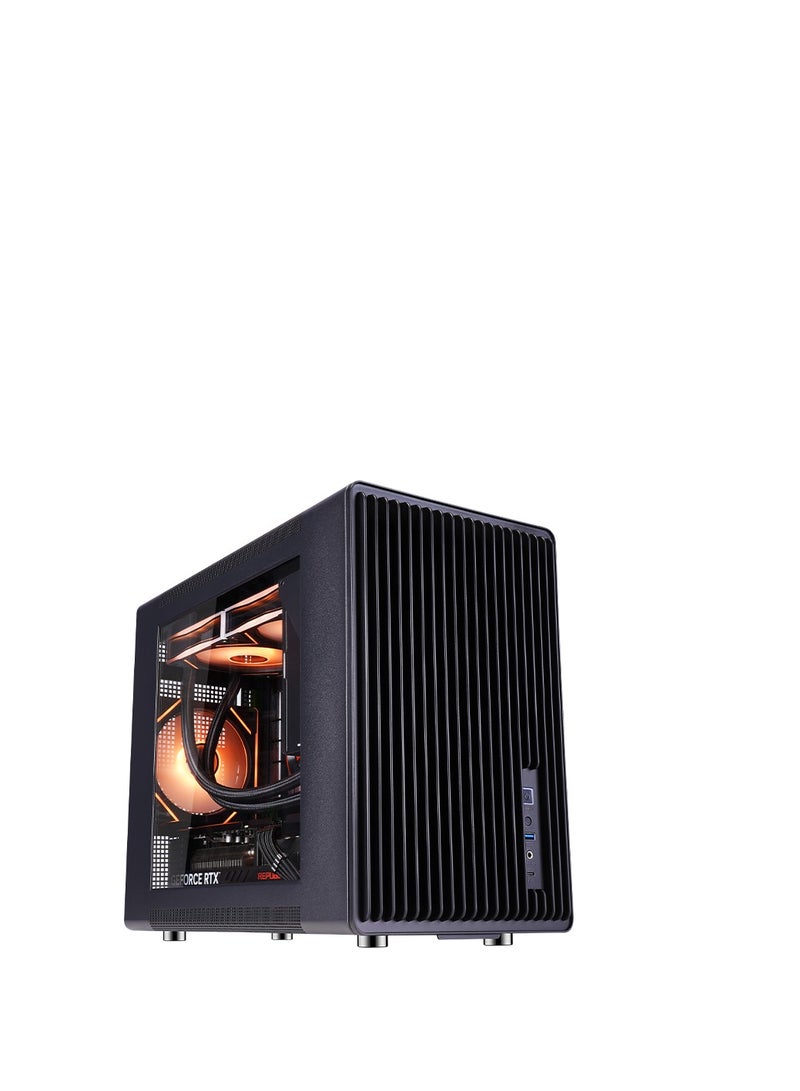 WJCOOLMAN (أسود) WJ COOLMAN A3 – علبة Mini ITX مع 3 مراوح RGB مثبتة مسبقًا - Image 2