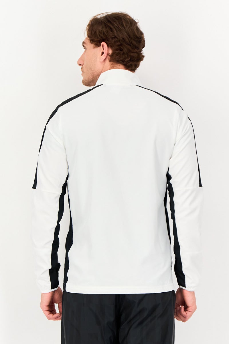 Nike Men Dri Fit Long Sleeve Football Track Jacket, White - Image 3
