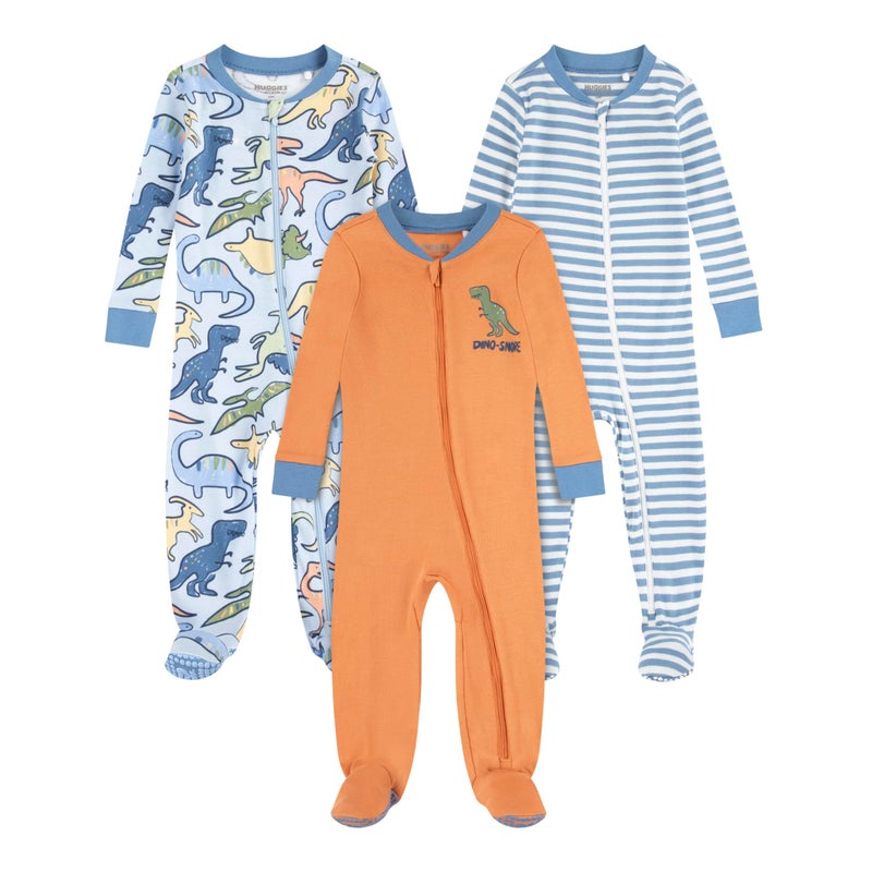 HUGGIES 3-Pack Footed Coverall - Image 1