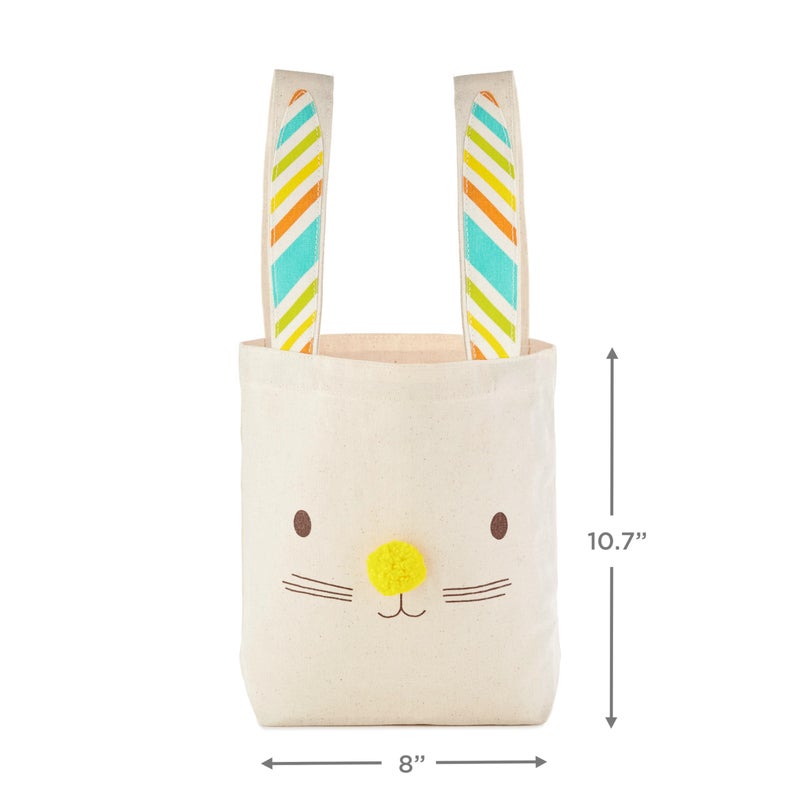 Hallmark 8""x10"" Easter Canvas Tote Bag (Bunny Ears) for Easter Baskets  Egg Hunts  Spring Birthdays and More - Image 3