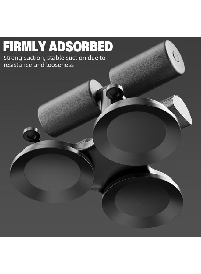 Soofam Sit up Bar with Triple Strong Suction Base, Adjustable Height & Detachable Resistance Band Puller, Portable Fitness Device for Abs, Core & Upper Body Workout, Home Exercise Equipment - Image 4