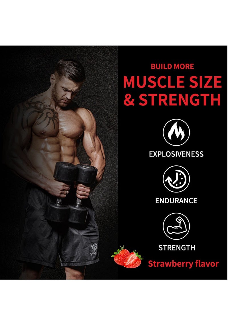 SKIN - Sports Creatine Gummies 60 pieces, With Top Quality Ingredients, Increase Energy and Anti-Aging, strawberry flavor Gummy for Dietary Supplement, Daily Essential - Image 1