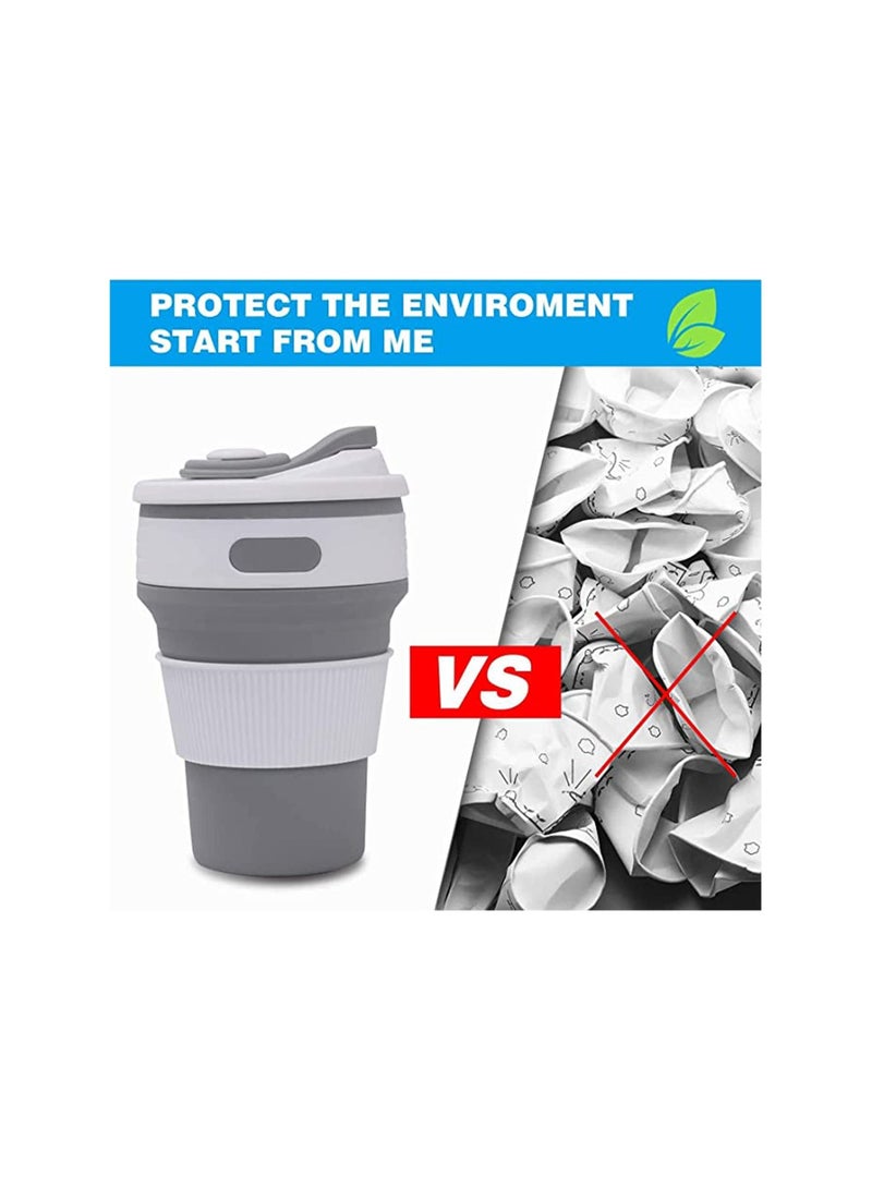 كوب قهوة سيليكون قابل لإعادة الاستخدام وقابل لإعادة الاستخدام - Image 4