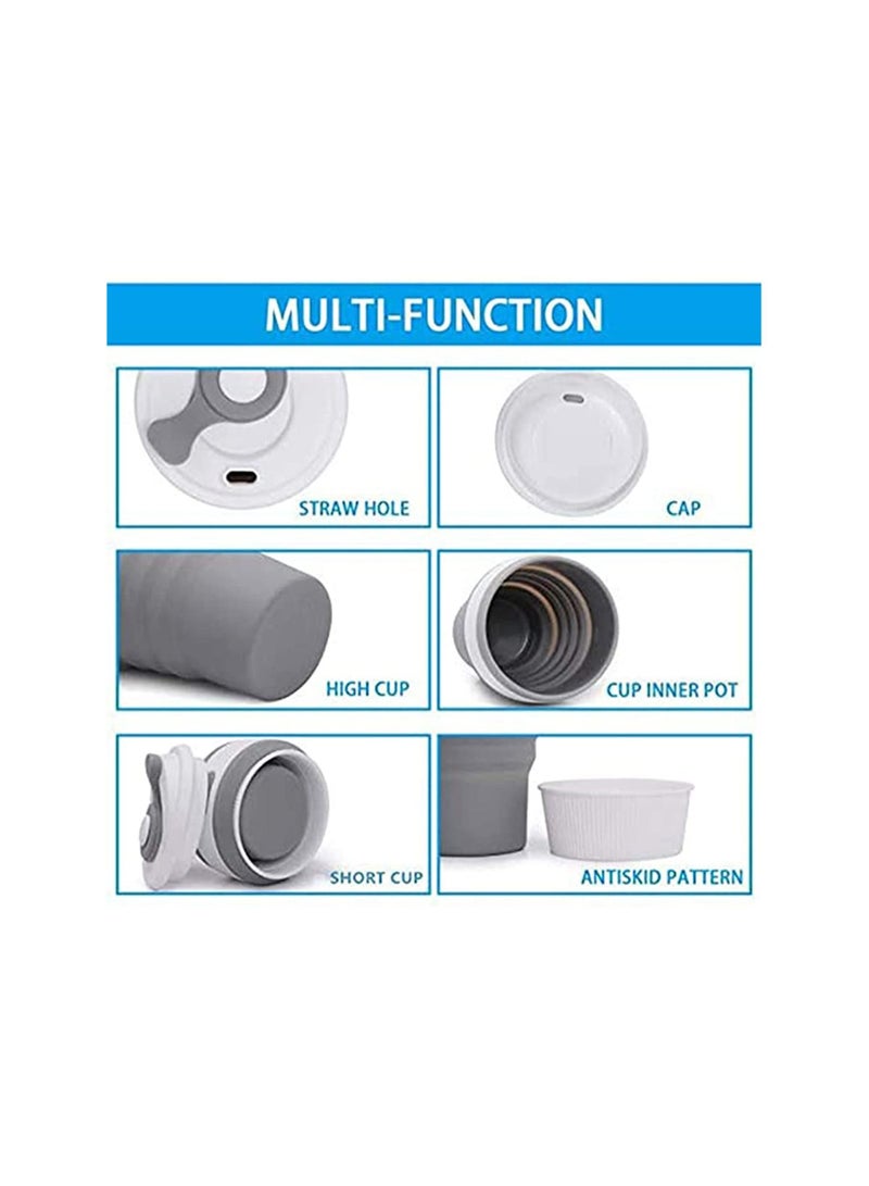 كوب قهوة سيليكون قابل لإعادة الاستخدام وقابل لإعادة الاستخدام - Image 2