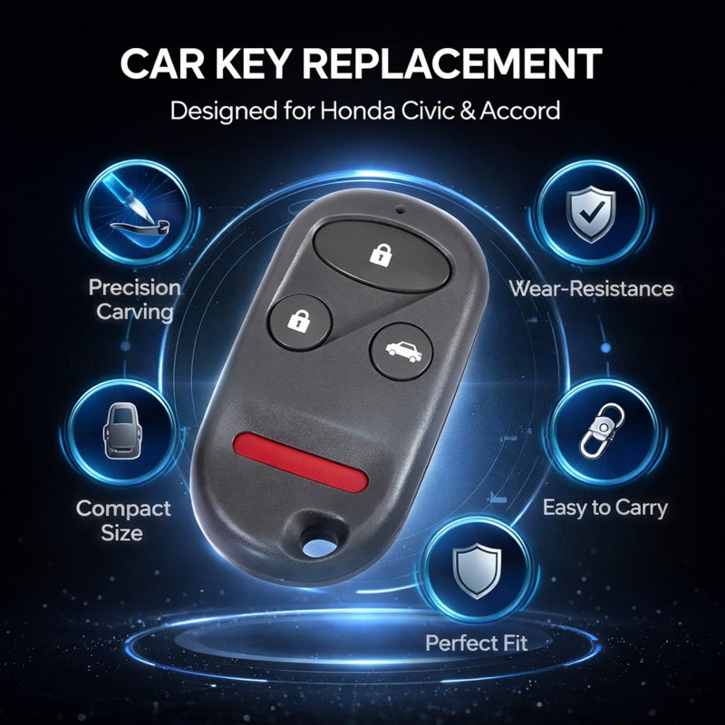 3 Button Remote Car Key ABS Material 434Mhz for 1996 to 1999 and 1998 to 2002 Durable Replacement Compact Easy to Carry - Image 4