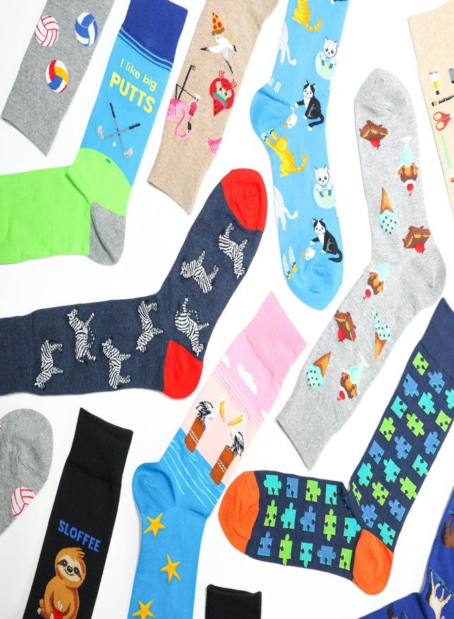 Hot Sox Men's Fun Over The Calf Compression Socks-1 Pair Pack-Cool OTC Novelty Gifts, Knit Dip Dye (Blue), : 6-12 - Image 3