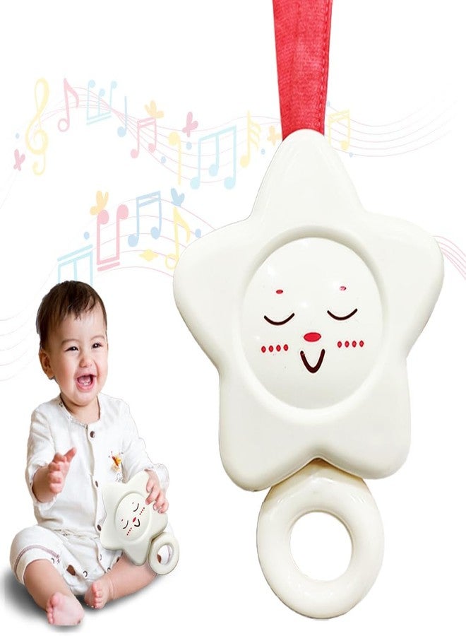 KIPA Gaming KIPA Melodious White Star Musical Cot Toy for Newborns & Toddlers - Battery-Free, Soft ABS Material, Soothing Melodies | Perfect for Newborns and Toddlers - Image 1