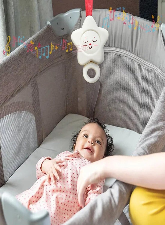 KIPA Gaming KIPA Melodious White Star Musical Cot Toy for Newborns & Toddlers - Battery-Free, Soft ABS Material, Soothing Melodies | Perfect for Newborns and Toddlers - Image 2