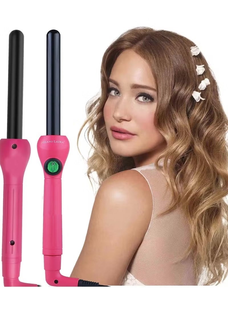 19mm Professional Negative Ion Titanium Ceramic Straightening and Curling Iron19mm Professional Negative Ion Titanium Ceramic Straightening and Curling Iron: Anti-scalding and hair-protecting, 410℉ high temperature, 360-degree rotating power cord, salon-grade styling, creates straight/curly/voluminous roots. - Image 3